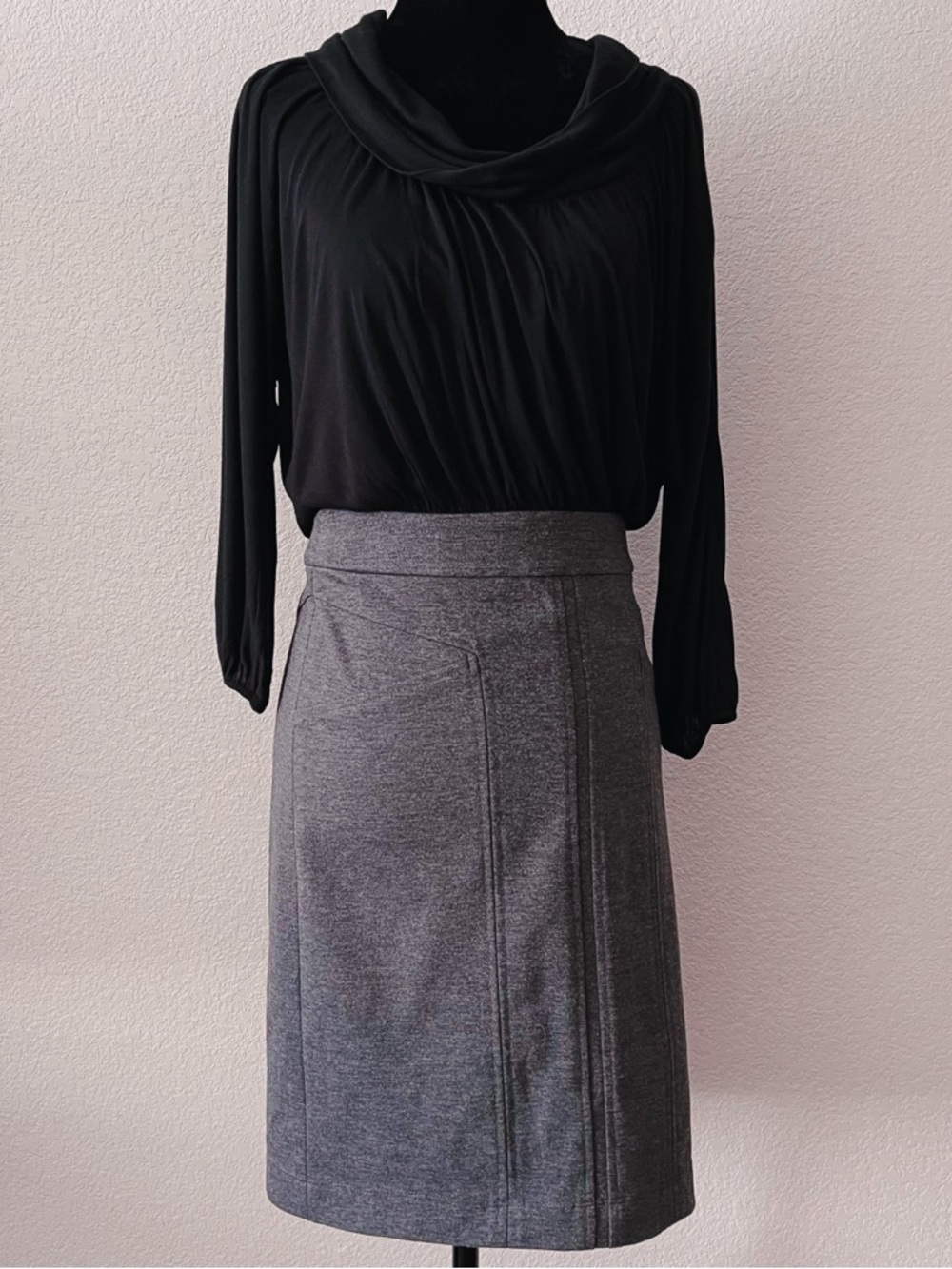 BCBGMaxAzria Jersey Knit Contrast Dress - Picture 2 of 11